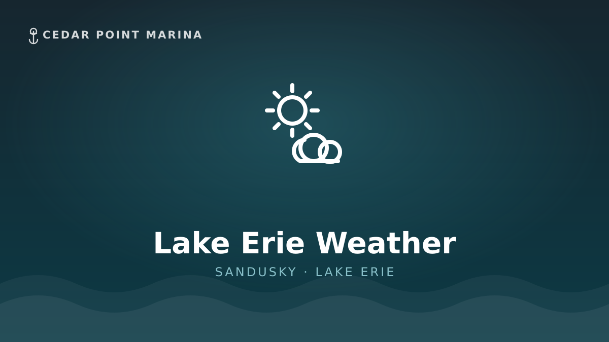 Weather — Cedar Point Marina
